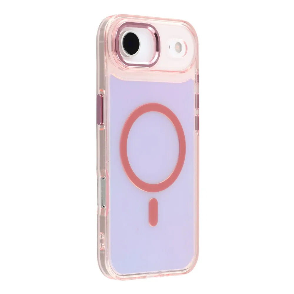 For iPhone Air Case Compatible with MagSafe Color Changing TPU Phone Back Cover - Pink - 1