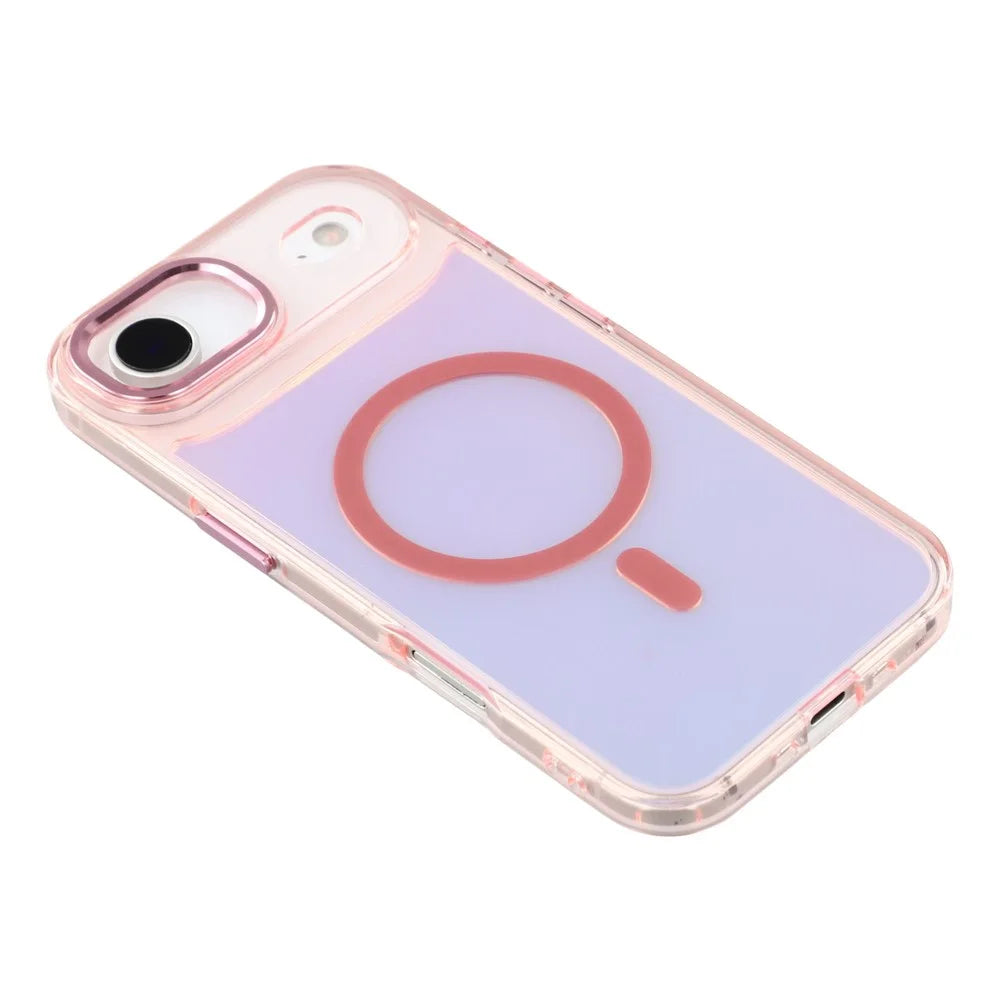 For iPhone Air Case Compatible with MagSafe Color Changing TPU Phone Back Cover - Pink - 5
