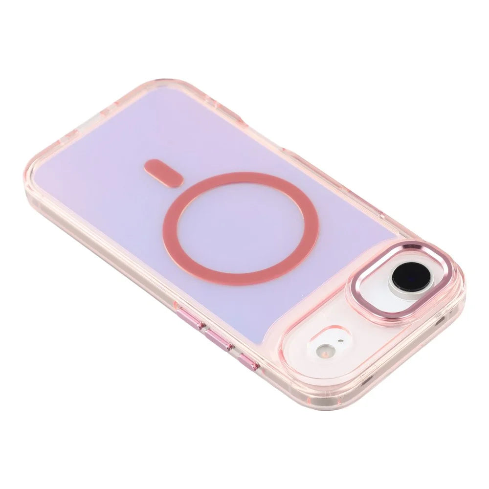 For iPhone Air Case Compatible with MagSafe Color Changing TPU Phone Back Cover - Pink - 6