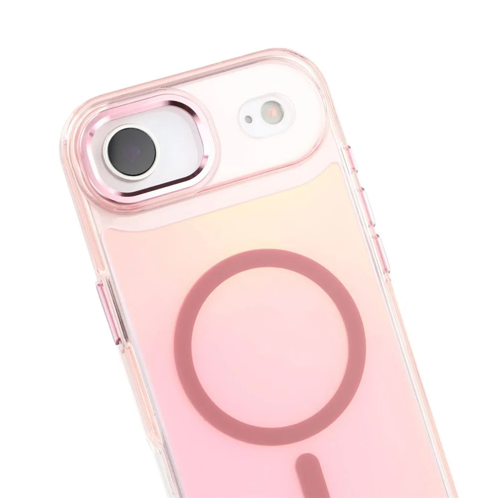 For iPhone Air Case Compatible with MagSafe Color Changing TPU Phone Back Cover - Pink - 7
