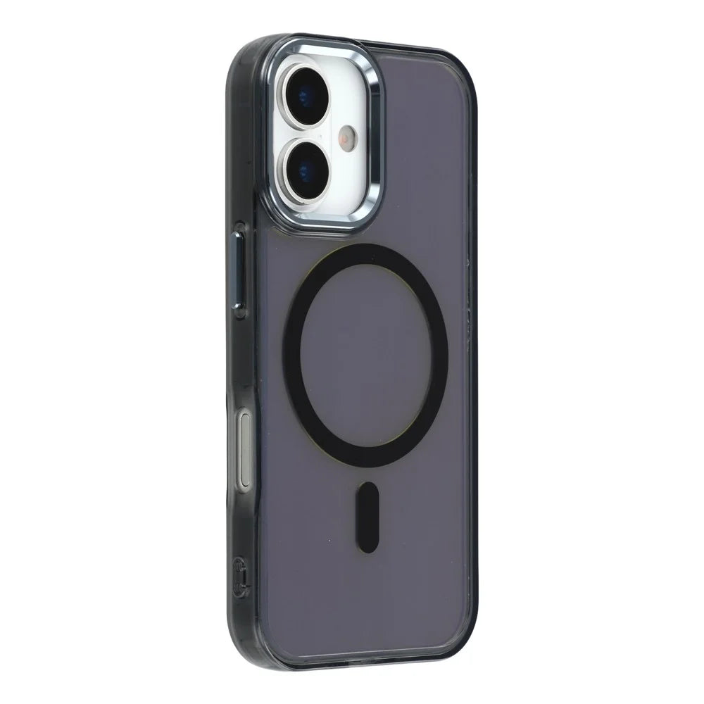 For iPhone 17 Case Compatible with MagSafe Color Changing TPU Phone Back Cover - Black - 1