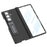 GKK For Samsung Galaxy Z Fold7 5G Case with Kickstand PU PC Tempered Glass Protective Phone Cover - Black - 7