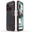 For Nothing Phone (3) 5G Bumper Case Metal Frame Phone Cover with Camera Lens Guard - Black / Red - 1