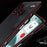 For Nothing Phone (3) 5G Bumper Case Metal Frame Phone Cover with Camera Lens Guard - Black / Red - 5