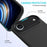 For iPhone Air Case Drop Proof Liquid Silicone Soft Lining Back Phone Cover - Black - 2