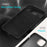 For iPhone Air Case Drop Proof Liquid Silicone Soft Lining Back Phone Cover - Black - 6