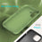 For iPhone 17 Case Drop Proof Liquid Silicone Soft Lining Back Phone Cover - Mint Green - 6