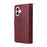 For iPhone 17 Case Zipper Pocket 9 Card Slots PU Leather Phone Cover with Hand Strap - Wine Red - 7