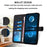 For iPhone 18 Pro Max / 17 Pro Max Case Stand Wallet Leather Phone Cover with Strap - Black - 2