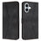 For iPhone 17 Case Triangle Imprinted Anti-Scratch Phone Wallet Cover - Black - 1