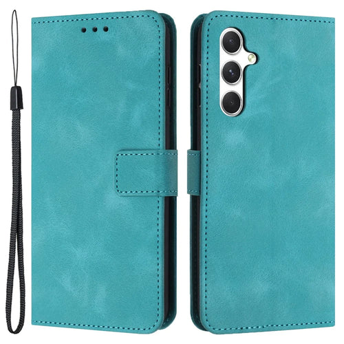 For Samsung Galaxy A18 5G / A17 5G / A17 4G / A26 5G / A16 5G / A16 4G Case Solid Color Leather Wallet Protective Phone Cover - Green - 1