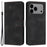 For iPhone 18 Pro Max / 17 Pro Max Case Solid Color Leather Wallet Protective Phone Cover - Black - 1