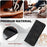 For iPhone 18 Pro Max / 17 Pro Max Case Solid Color Leather Wallet Protective Phone Cover - Black - 6