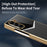 For Samsung Galaxy Z Fold5 5G Case Genuine Cow Leather + PC Contrast Design Phone Cover with Screen Protector - Black - 4