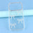 For iPhone 17 Pro Max Case Rhinestone Edge Butterfly Bow Decor TPU + PC IMD Phone Cover - Glitter Transparent - 6