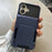 For iPhone 17 Case PC + TPU Dual Layer Back Phone Cover with Card Holder - Blue - 1