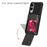 For Samsung Galaxy S25 Edge Case PC + TPU Dual Layer Back Phone Cover with Card Holder - Black - 2