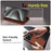 For iPhone 18 Pro / 17 Pro Wallet Case Magnetic Closure PU Leather Phone Cover - Brown - 5