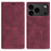 For iPhone 18 Pro / 17 Pro Wallet Case Magnetic Closing Leather Phone Cover - Wine Red - 1