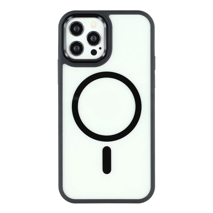 For iPhone 12 / 12 Pro Case Compatible with MagSafe Anti-Drop TPU+PC Phone Cover - Black - 3