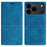 For iPhone 18 Pro Max / 17 Pro Max Wallet Case Magnetic Closing Leather Phone Cover - Blue - 1