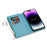 For iPhone 18 Pro / 17 Pro Case Starry Sky Carving Leather Wallet Phone Cover with Wrist Strap - Blue - 4