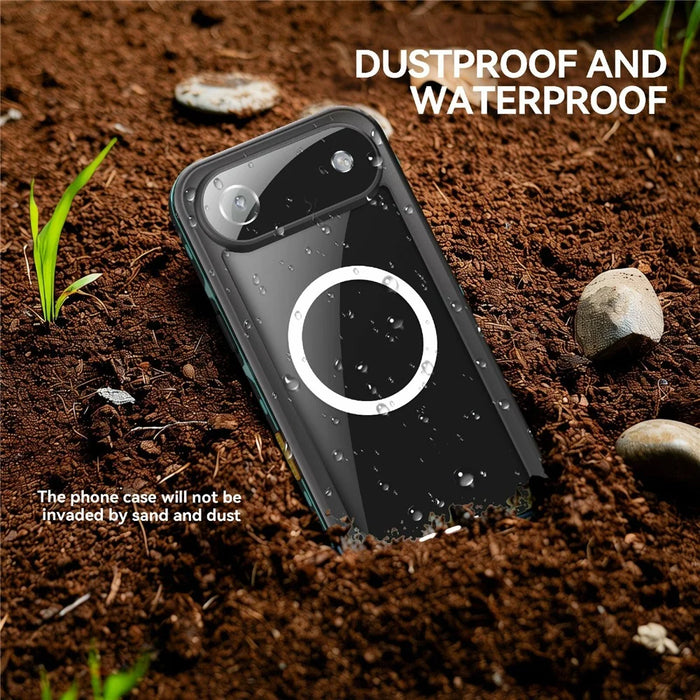 REDPEPPER Dot+ Series For iPhone Air Cellphone Case Compatible with MagSafe IP68 Waterproof Clear Back Phone Cover - Blue - 6
