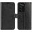 For Realme C71 4G Case Crazy Horse Texture Stand Leather Phone Cover -  Black - 1