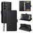 ENKAY HAT PRINCE For Samsung Galaxy S25 Ultra Wallet Case with Strap   RFID Blocking Leather Stand Phone Cover - Black - 1