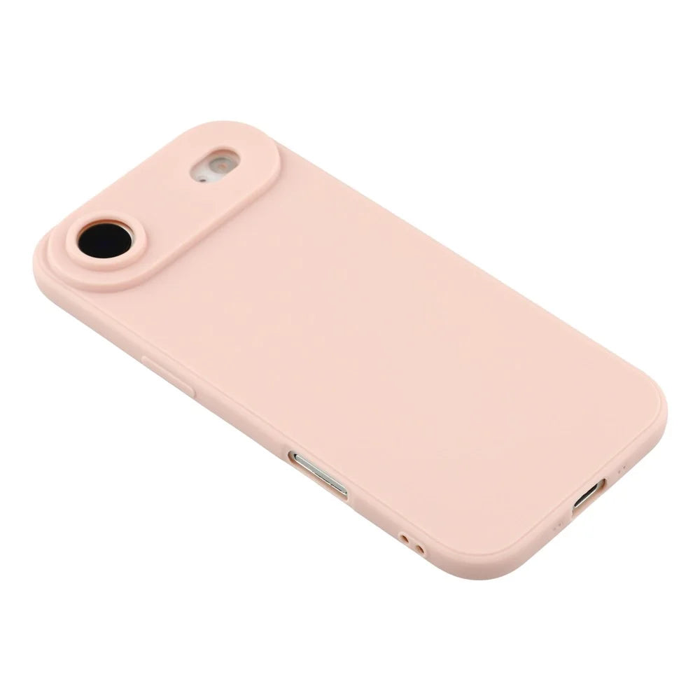 For iPhone Air Case Precise Cutouts Straight Edge TPU Shockproof Phone Cover - Pink - 4