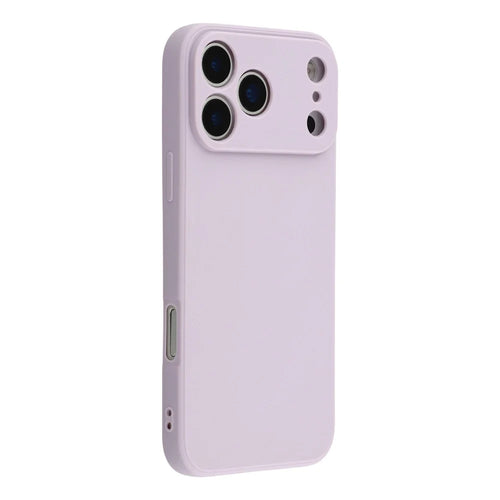For iPhone 17 Pro Max Case Precise Cutouts Straight Edge TPU Shockproof Phone Cover - Purple - 1