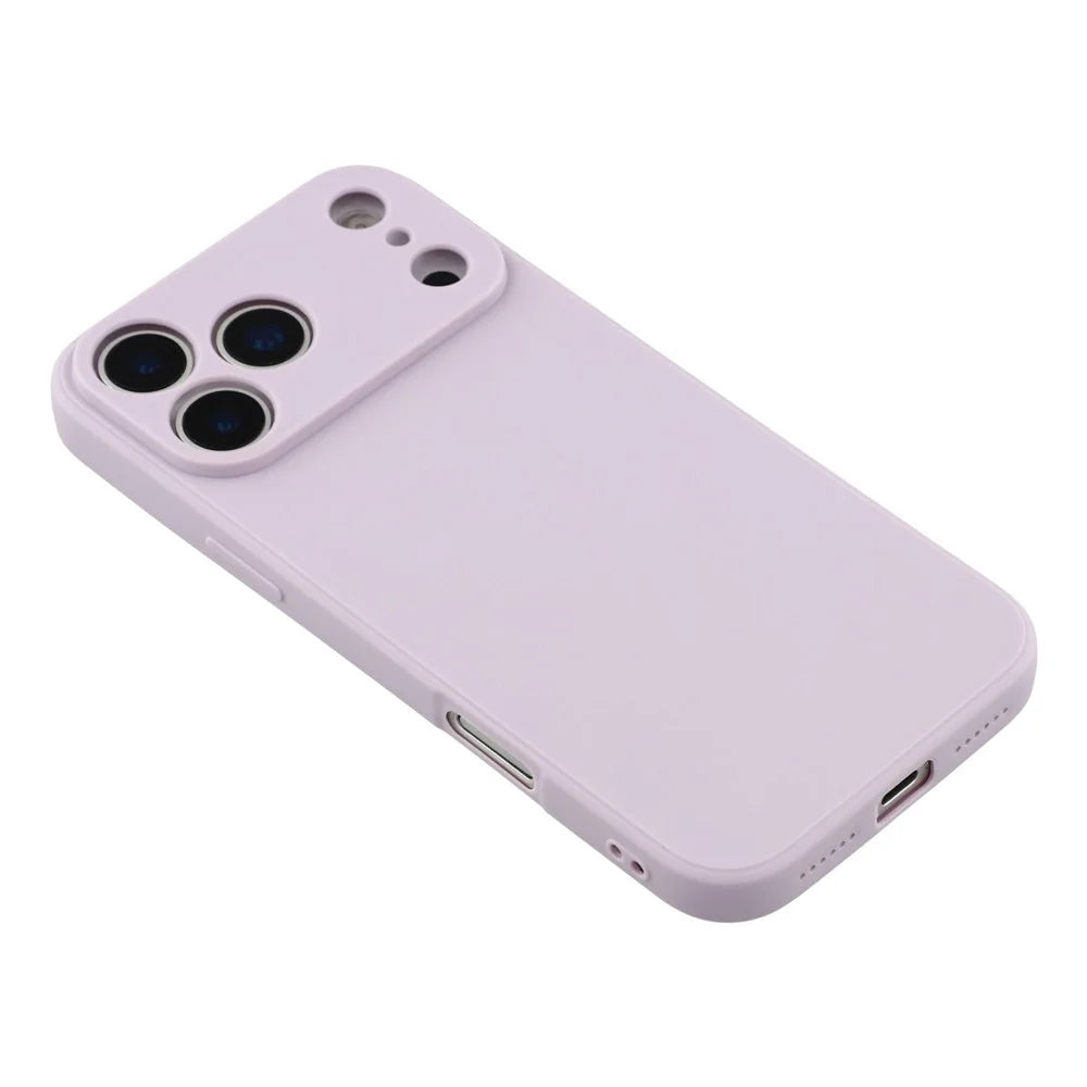 For iPhone 17 Pro Max Case Precise Cutouts Straight Edge TPU Shockproof Phone Cover - Purple - 4