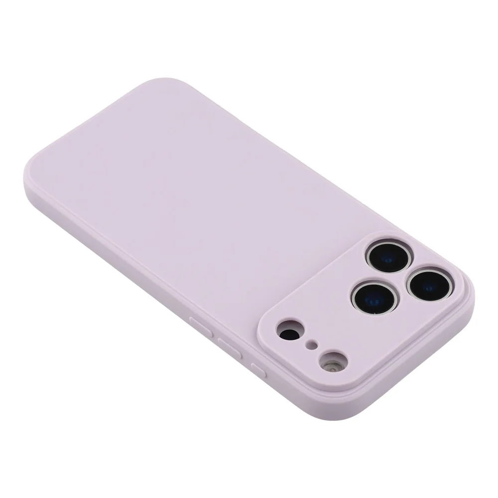 For iPhone 17 Pro Max Case Precise Cutouts Straight Edge TPU Shockproof Phone Cover - Purple - 5