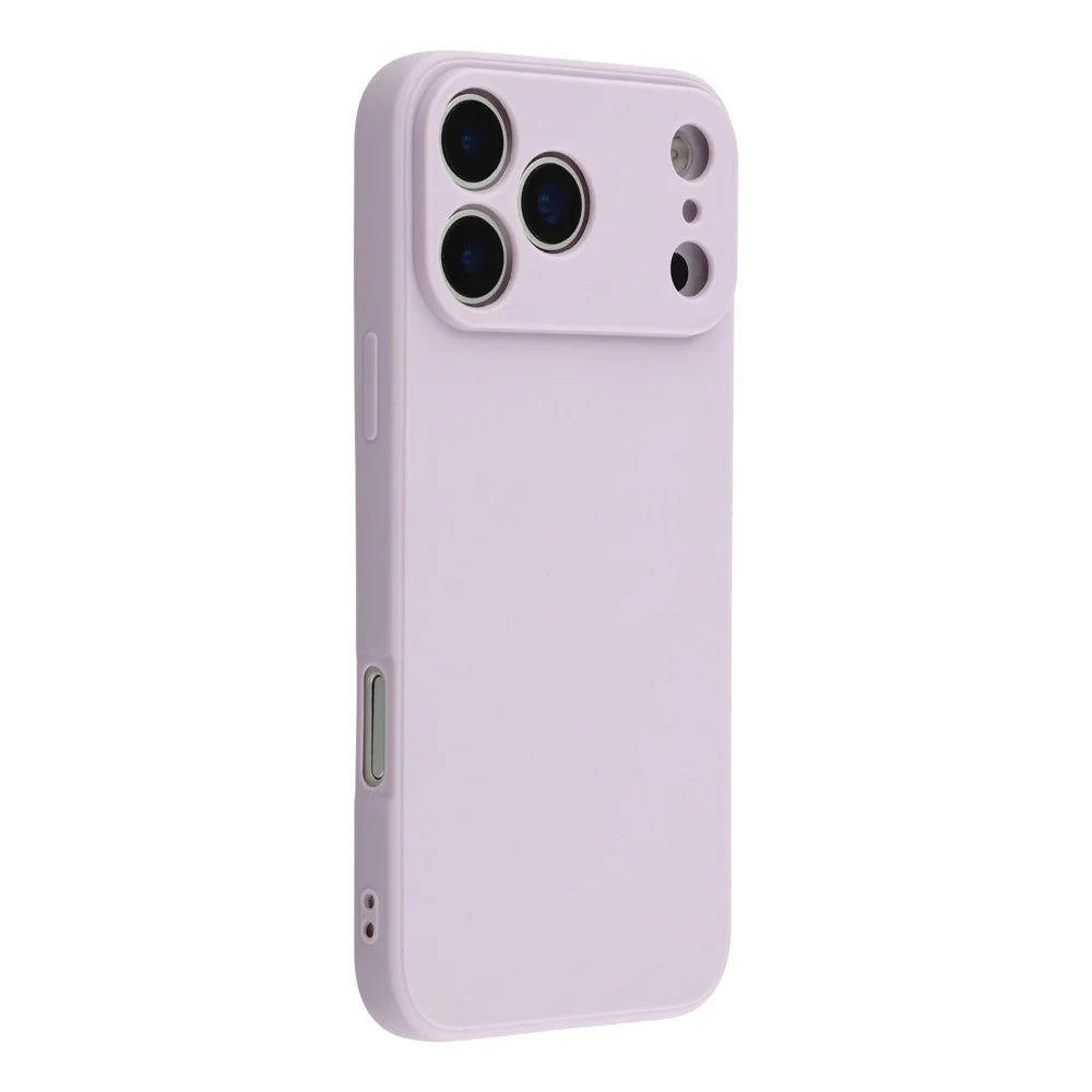 For iPhone 17 Pro Case Precise Cutouts Straight Edge TPU Shockproof Phone Cover - Purple - 1