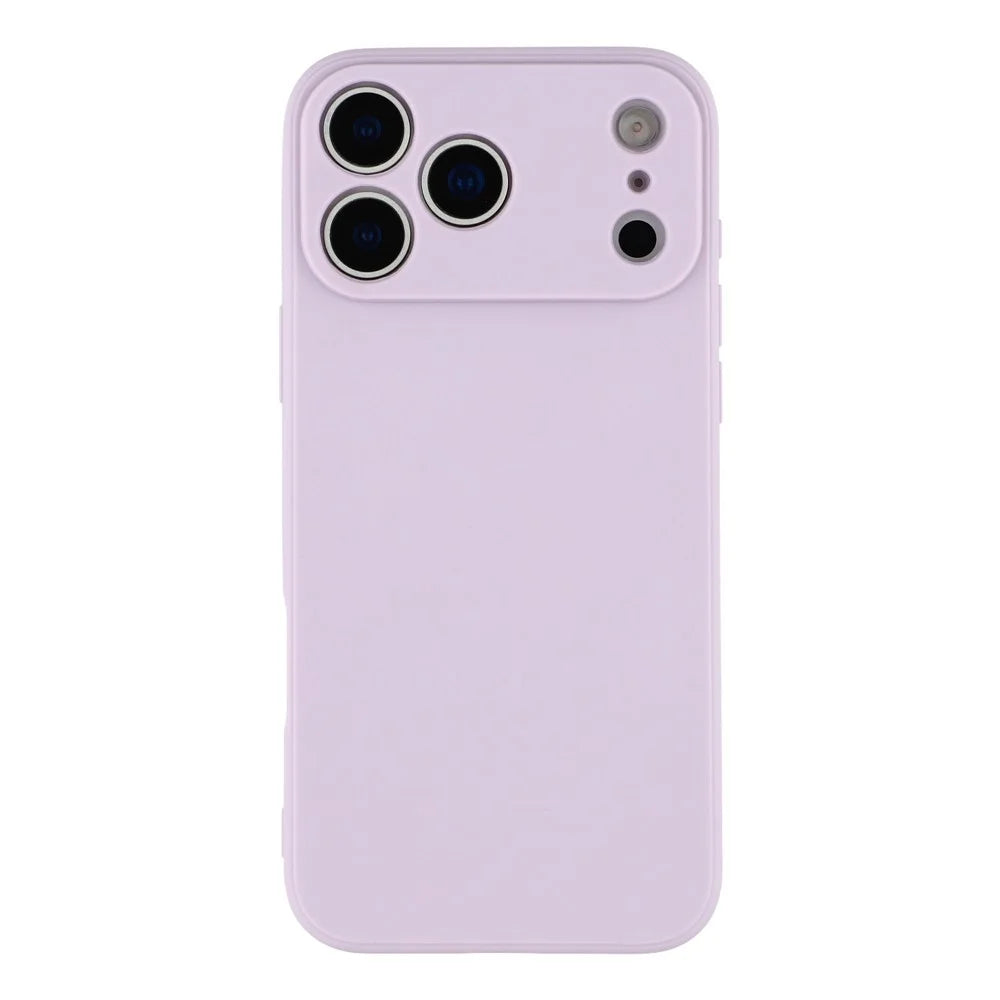For iPhone 17 Pro Case Precise Cutouts Straight Edge TPU Shockproof Phone Cover - Purple - 3