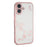 KADEM For iPhone 17 Case Flower Rhinestone Decor TPU Phone Cover - Rose Gold - 1