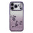 KADEM For iPhone 17 Pro  Case Flower TPU Flexible Gradient Phone Cover - Purple - 3
