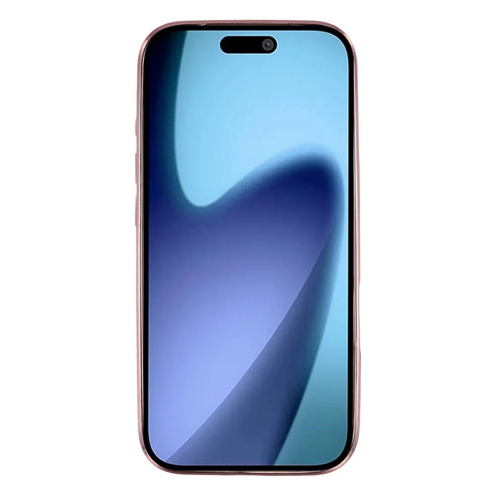 KADEM For iPhone Air Case Flower TPU Flexible Gradient Phone Cover - Rose Gold - 2
