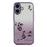 KADEM For iPhone 17 Case Flower TPU Flexible Gradient Phone Cover - Purple - 3