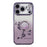 KADEM For iPhone 17 Pro Max Case Ring Kickstand TPU Flowers Phone Cover Gradient Glitter - Purple - 3