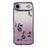 KADEM For iPhone Air Case Flower Pattern TPU Gradient Phone Cover with Lanyards - Purple - 3