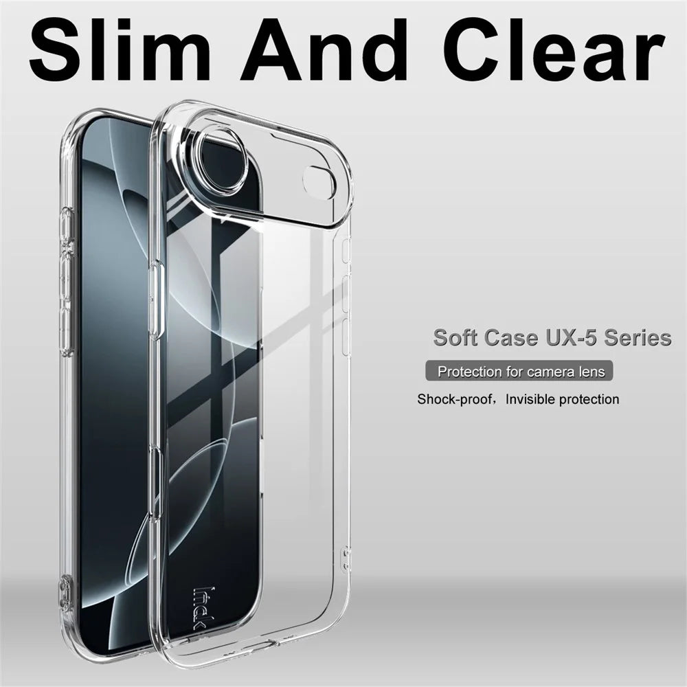 IMAK UX-5 Series For iPhone Air Case Shockproof TPU Clear Slim Back Shell - 3