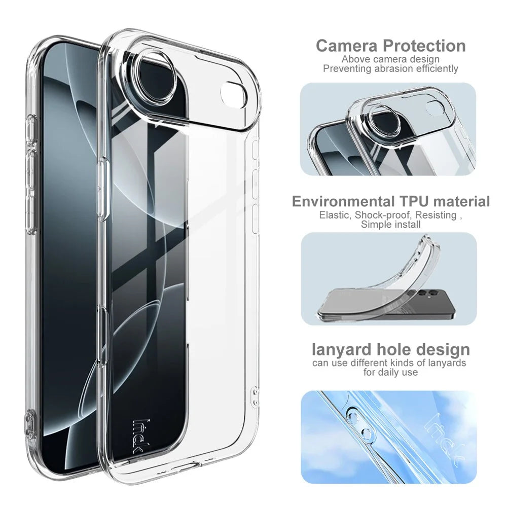 IMAK UX-5 Series For iPhone Air Case Shockproof TPU Clear Slim Back Shell - 5