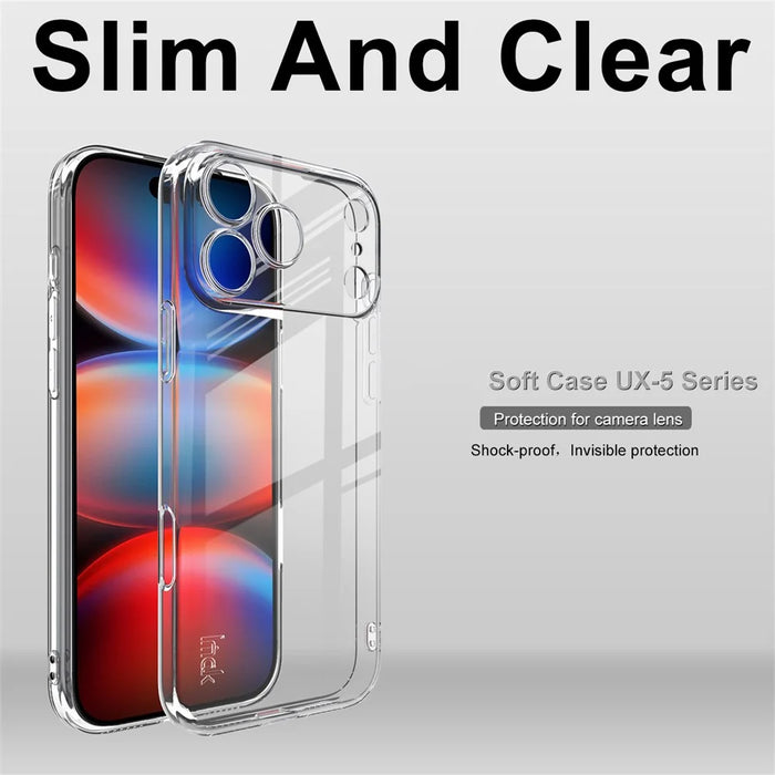 IMAK UX-5 Series For iPhone 17 Pro Max Case Shockproof TPU Clear Slim Back Shell - 3