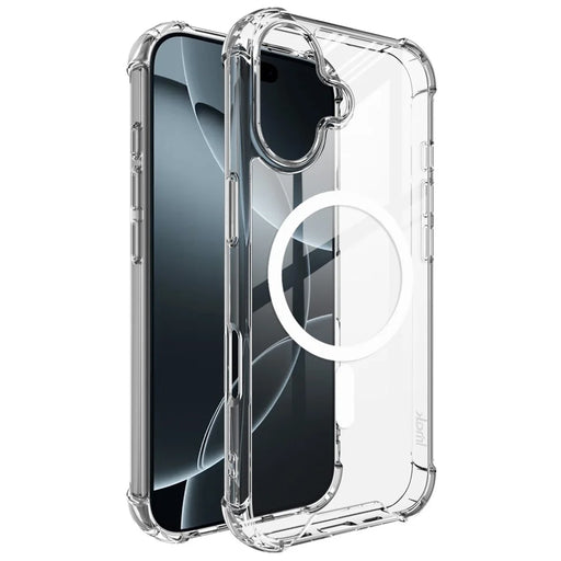 IMAK For iPhone 17 Case Compatible with MagSafe Shockproof PC TPU Clear Phone Cover - 1