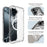 IMAK For iPhone 17 Case Compatible with MagSafe Shockproof PC TPU Clear Phone Cover - 5