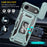 For iPhone Air Case Kickstand Slide Lens Lid PC + TPU Drop-Proof Phone Cover - Green - 3