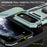 For iPhone Air Case Kickstand Slide Lens Lid PC + TPU Drop-Proof Phone Cover - Green - 6