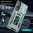 For Samsung Galaxy S25 Edge Case Kickstand Slide Lens Lid PC + TPU Drop-Proof Phone Cover - Green - 3