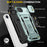 For iPhone 17e / 16e Case Kickstand Slide Lens Lid PC + TPU Drop-Proof Phone Cover - Green - 7